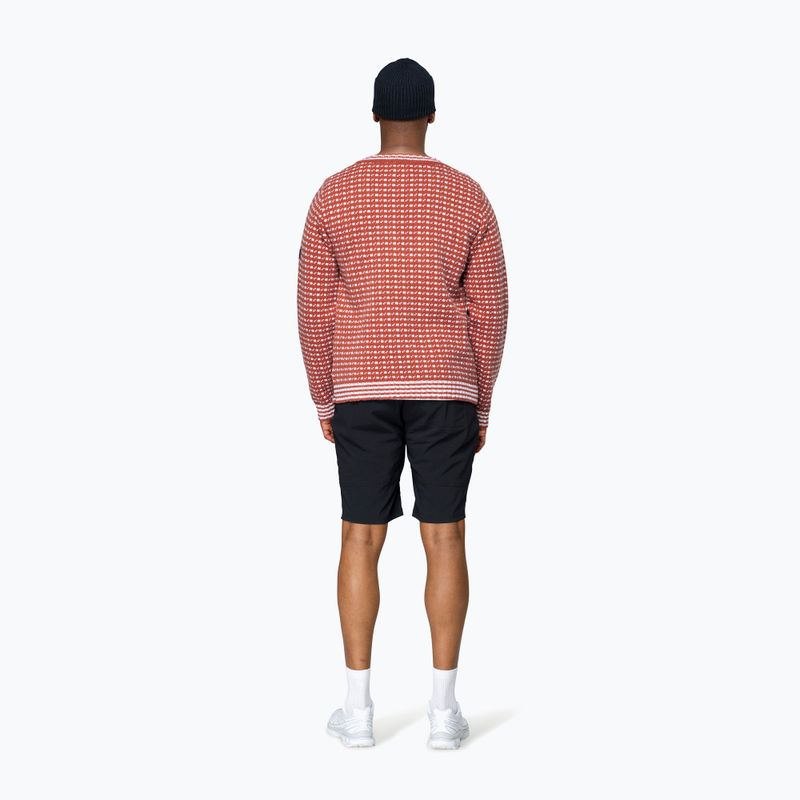 Светр Devold Islender Refined marsala/offwhite 6