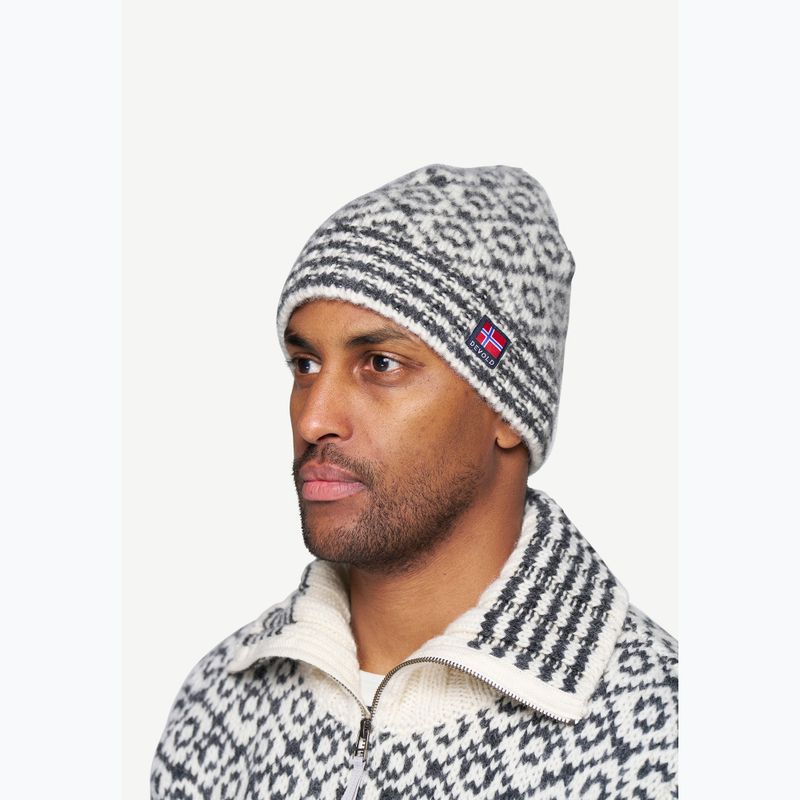 Шапка зимова Devold Svalbard Wool offwhite/grey 3