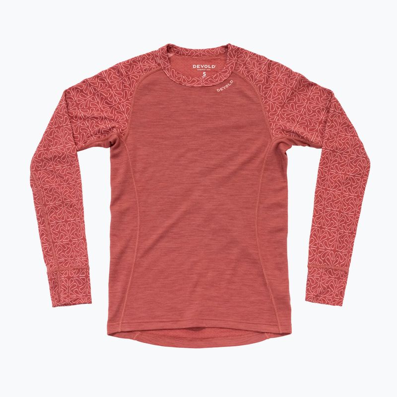 Кофта термоактивна жіноча Devold Duo Active Merino 205 marsala 5