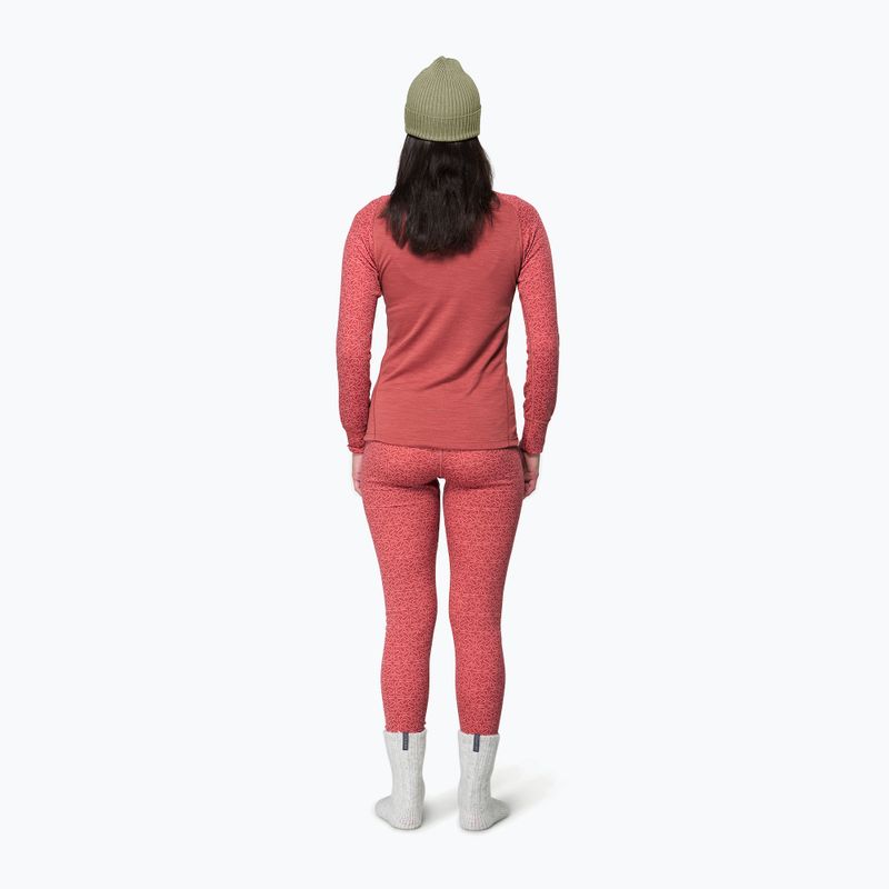 Кофта термоактивна жіноча Devold Duo Active Merino 205 Zip Neck marsala 3
