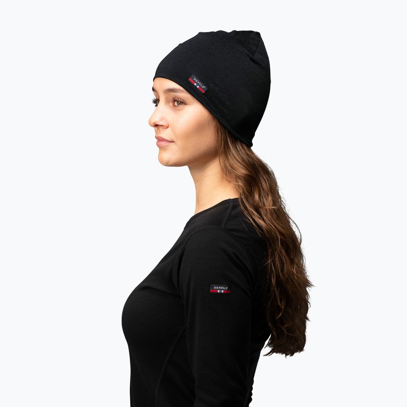 Шапка зимова Devold Breeze Merino 150 black 3