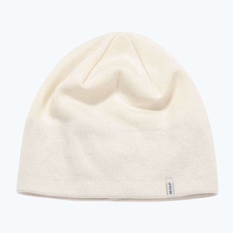 Зимова шапка Devold Everyday Wool кольору слонової кістки