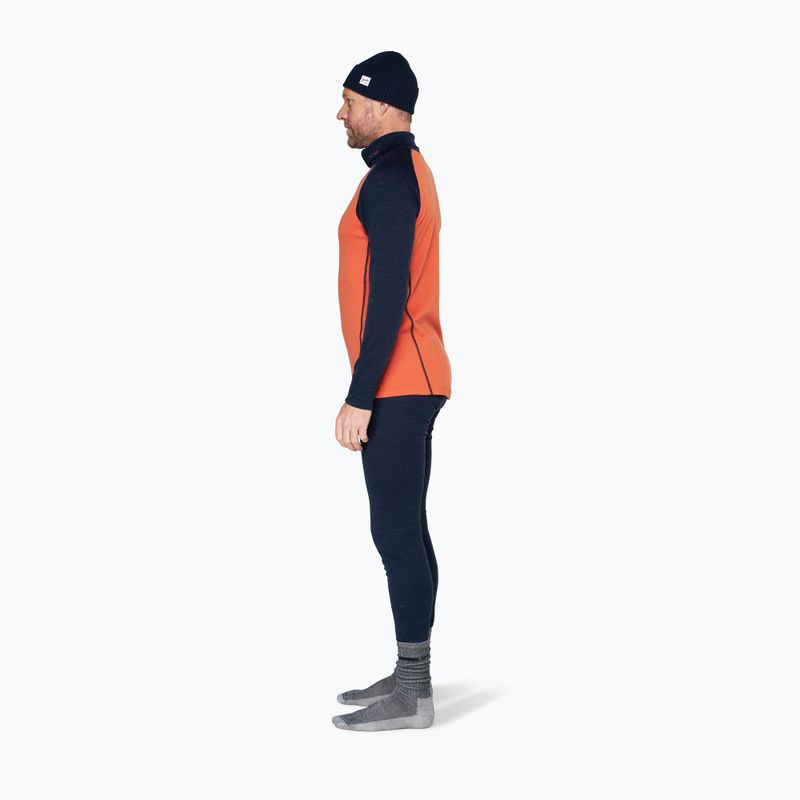 Кофта термоактивна чоловіча Devold Duo Active Merino 205 Zip Neck brick 4