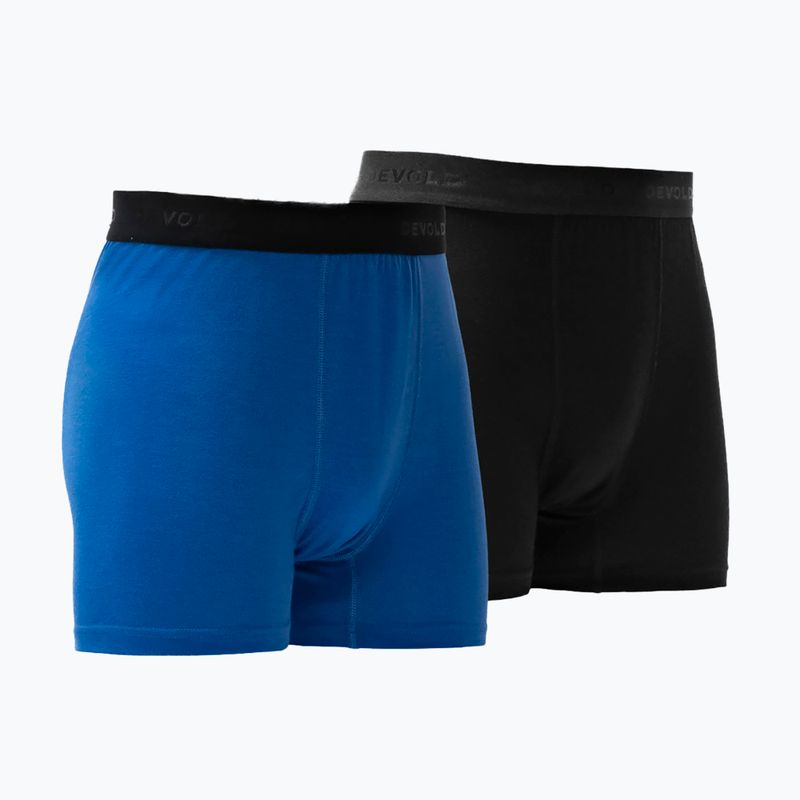 Боксери термоактивні чоловічі Devold Breeze Merino 150 Hipser 2 pack black/royal 2
