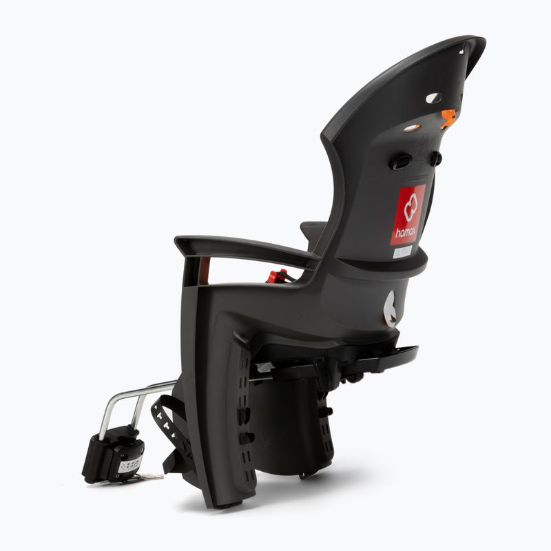 Крісло велосипедне дитяче Hamax Siesta чорно-помаранчеве 552502_HAM 3