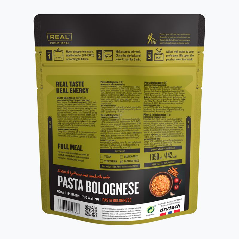 Ліофілізована їжа Real Turmat Spaghetti Bolognese 159 g 2