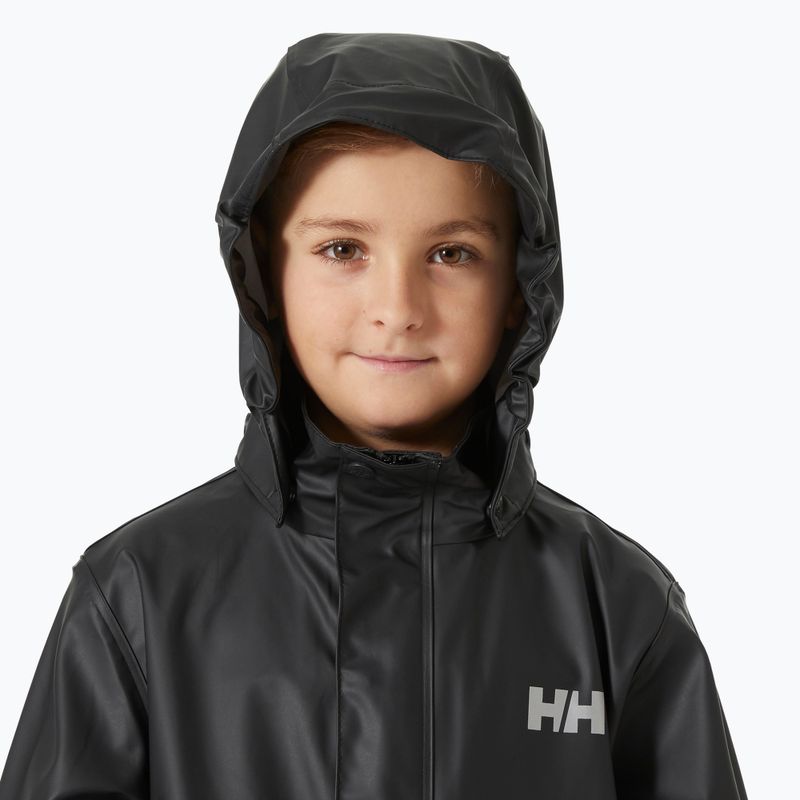 Куртка вітрильна дитяча Helly Hansen Moss black 3