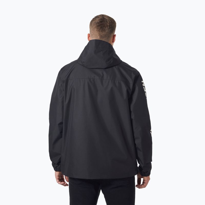 Чоловіча дощовик Helly Hansen Ervik чорний 2