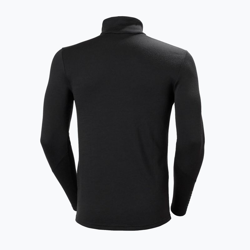Кофта термоактивна чоловіча Helly Hansen Lifa Merino Midweight 1/2 Zip black 2
