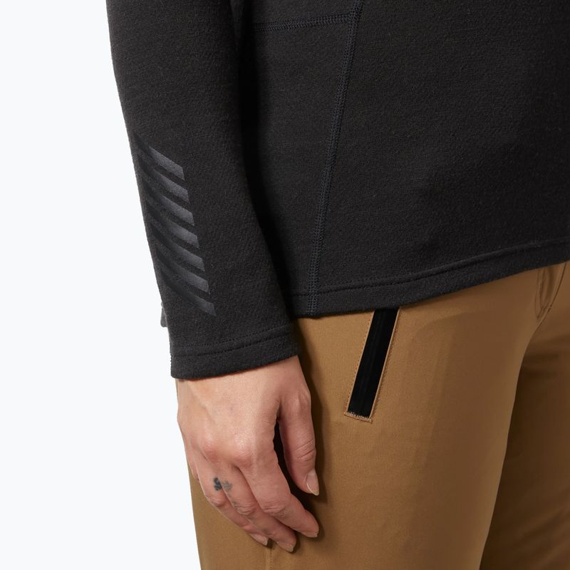 Кофта термоактивна жіноча Helly Hansen Lifa Merino Midweight 1/2 Zip black 4