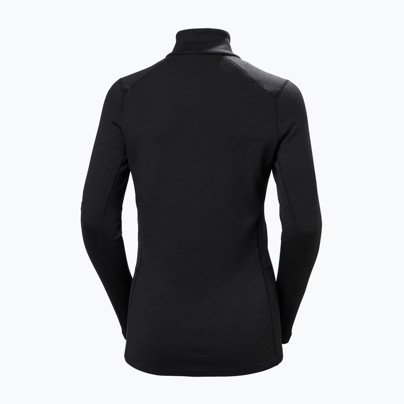 Кофта термоактивна жіноча Helly Hansen Lifa Merino Midweight 1/2 Zip black 6