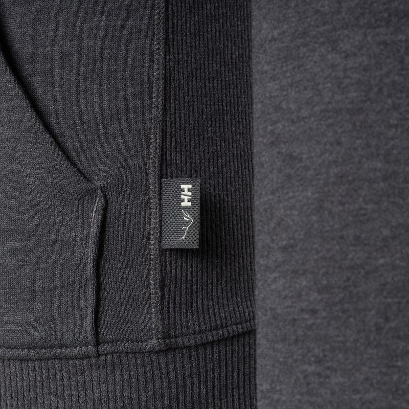 Чоловічий трекінговий світшот Helly Hansen F2F Organic Cotton Hoodie меланж чорного дерева 4