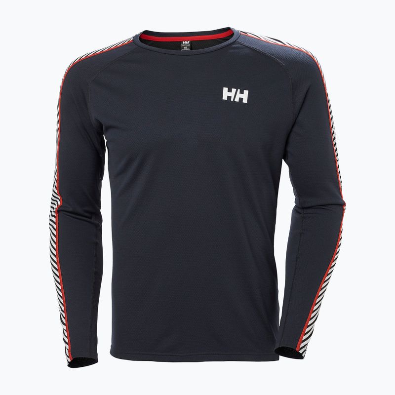 Термокофта чоловіча Helly Hansen Lifa Active Stripe Crew темно-синій 9