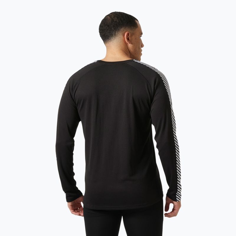 Лонгслів термічний чоловічий Helly Hansen Lifa Active Stripe Crew black 2