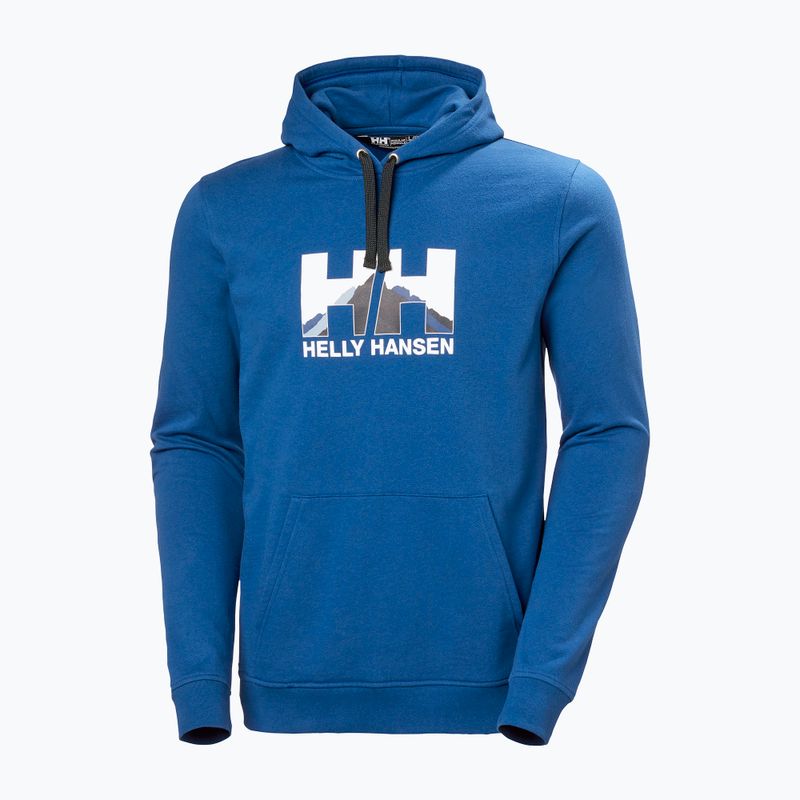 Кофта трекінгова чоловіча Helly Hansen Nord Graphic Pull Over блакитна 62975_606 5