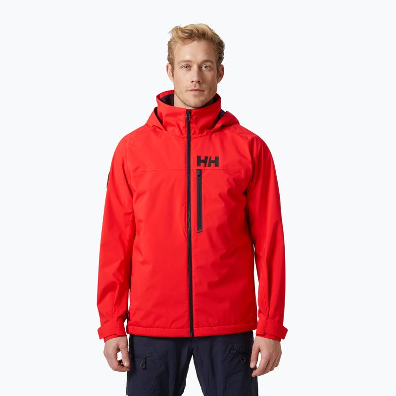 Чоловіча вітрильна куртка Helly Hansen Hp Racing Lifaloft Hooded alert red