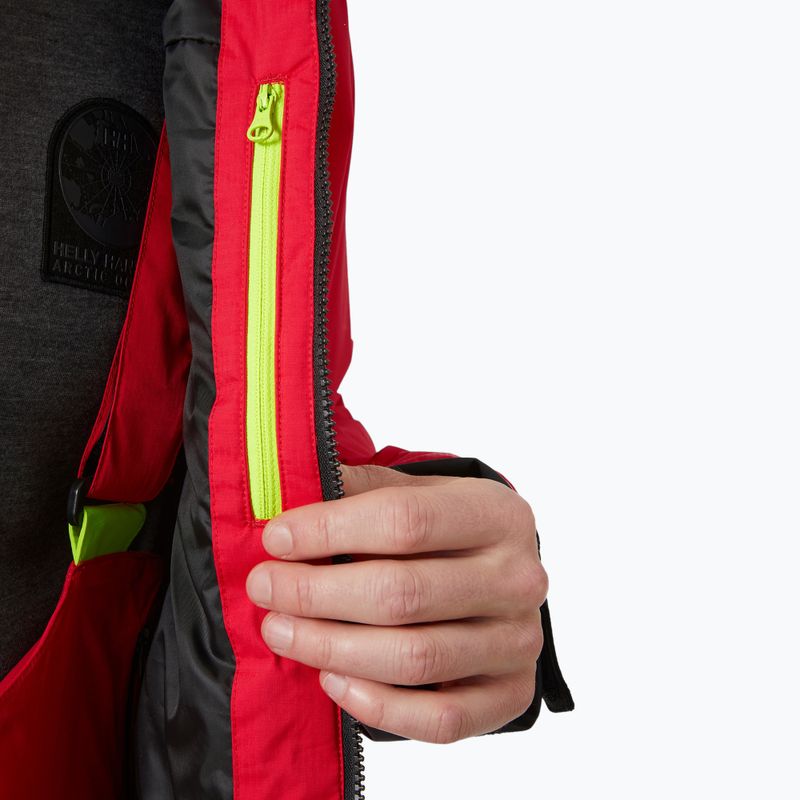 Куртка вітрильна Helly Hansen Aegir H2Flow Midlayer alert red 4