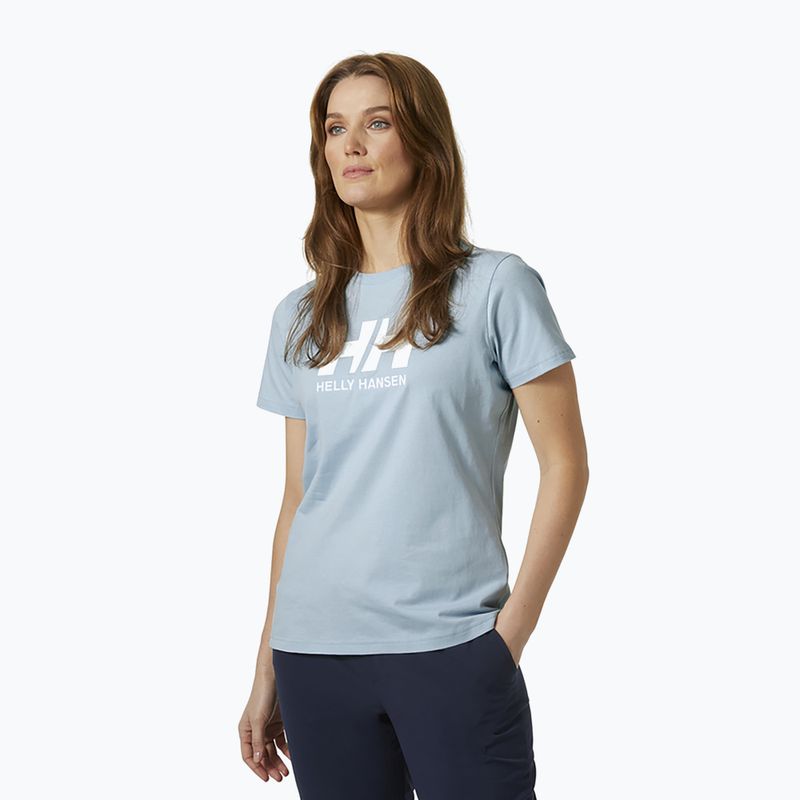 Футболка трекінгова жіноча Helly Hansen HH Logo блакитна 34112_582
