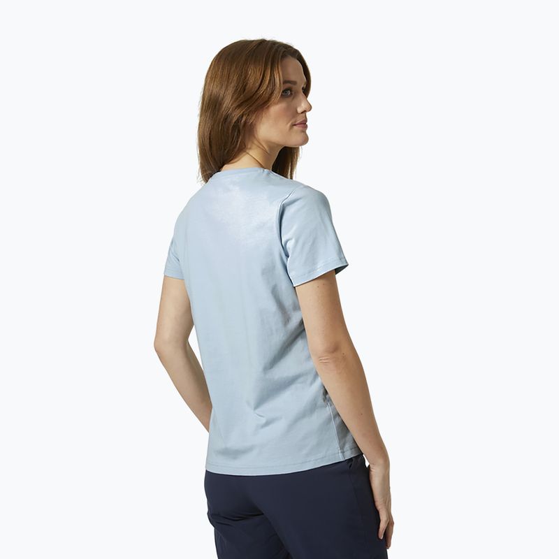 Футболка трекінгова жіноча Helly Hansen HH Logo блакитна 34112_582 2