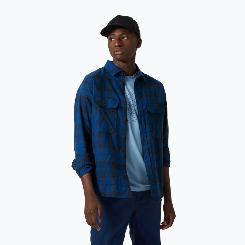 Сорочка чоловіча Helly Hansen Lokka Organic Flannel LS блакитно-чорна 62731_755