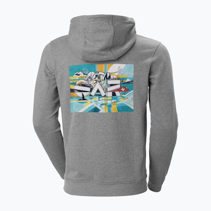 Кофта трекінгова чоловіча Helly Hansen F2F Organic Cotton сіра 62934_855 2