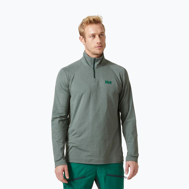 Кофта трекінгова чоловіча Helly Hansen Verglas 1/2 Zip зелена 62947_495