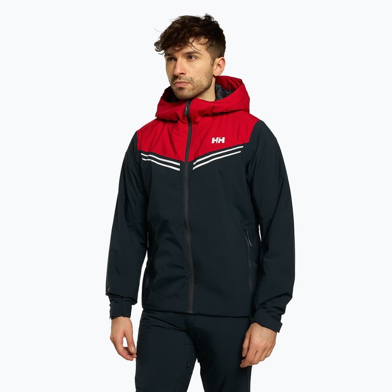 Куртка лижна чоловіча Helly Hansen Alpine Insulated синьо-червона 65874_597