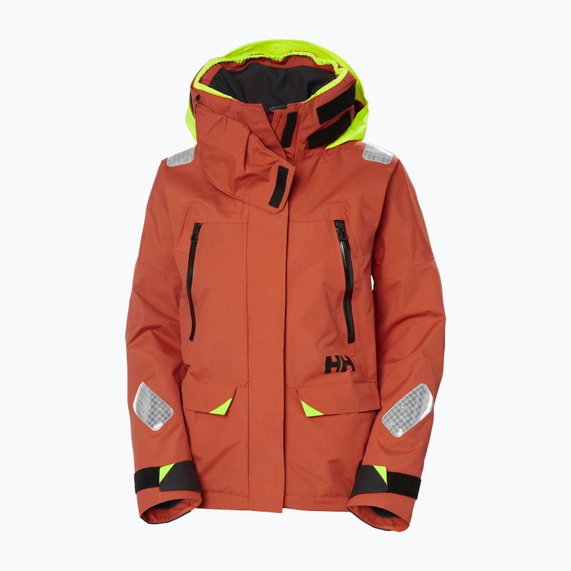 Куртка вітрильна жіноча Helly Hansen Skagen Offshore terracotta 8