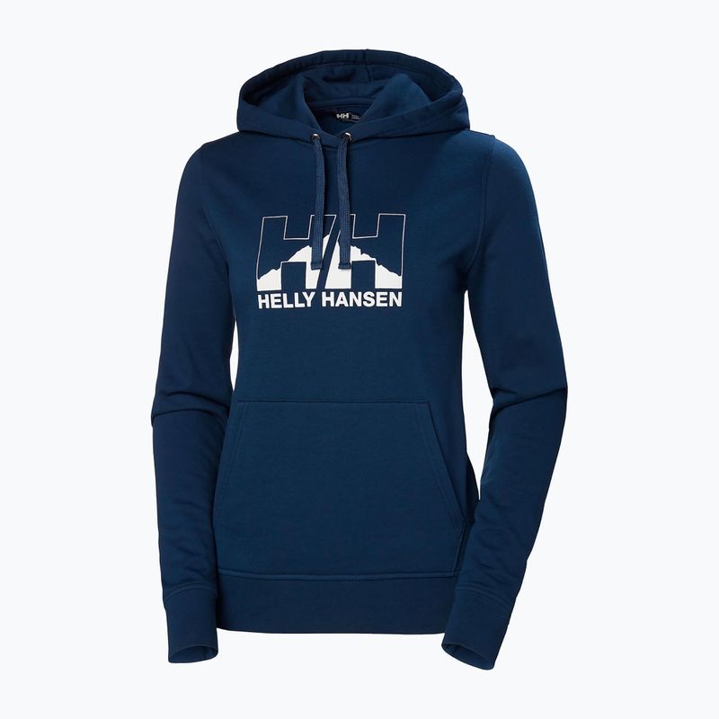 Кофта трекінгова жіноча Helly Hansen Nord Graphic Pullover Hoodie синя 62981_584 5