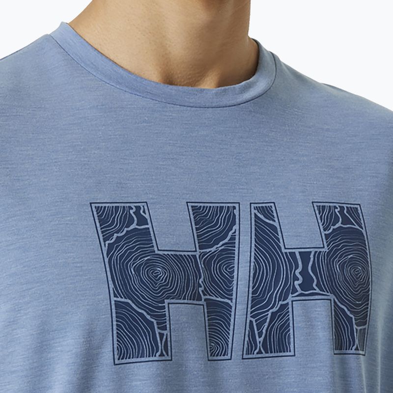 Футболка трекінгова чоловіча Helly Hansen Skog Recycled Graphic блакитна 63082_636 3