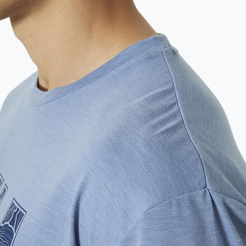 Футболка трекінгова чоловіча Helly Hansen Skog Recycled Graphic блакитна 63082_636 4