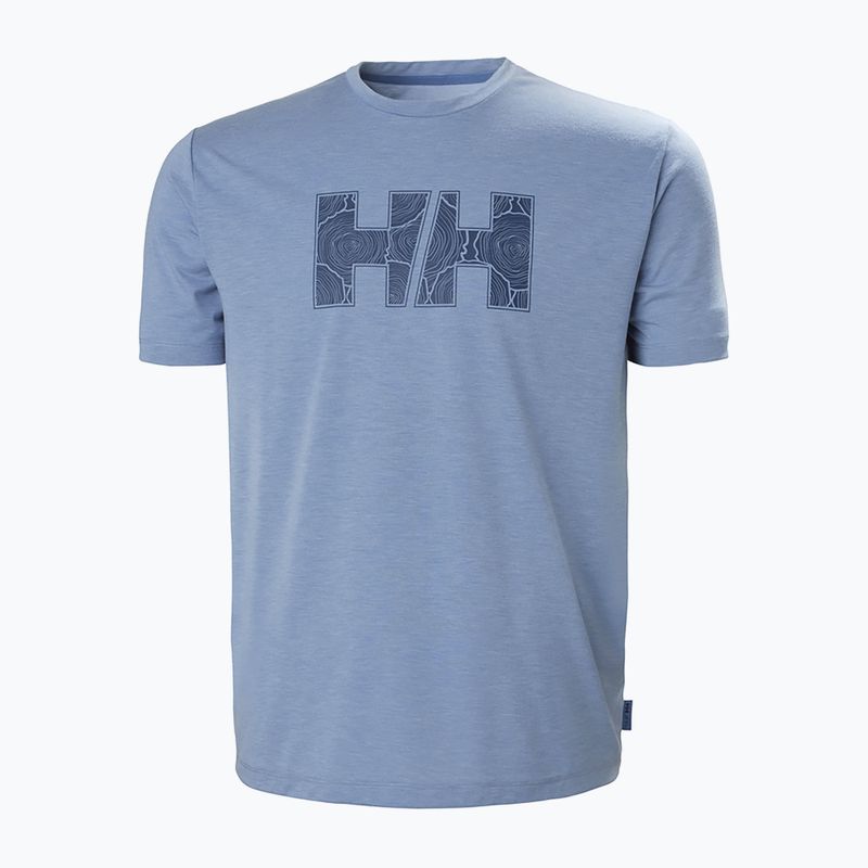 Футболка трекінгова чоловіча Helly Hansen Skog Recycled Graphic блакитна 63082_636 5