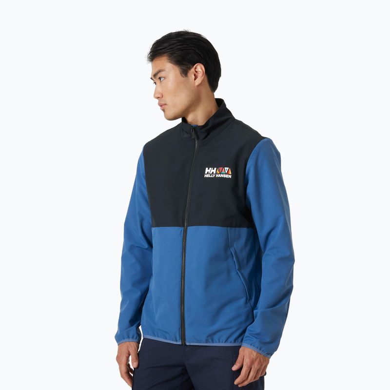 Куртка вітрильна чоловіча Helly Hansen Newport софтшел azurite