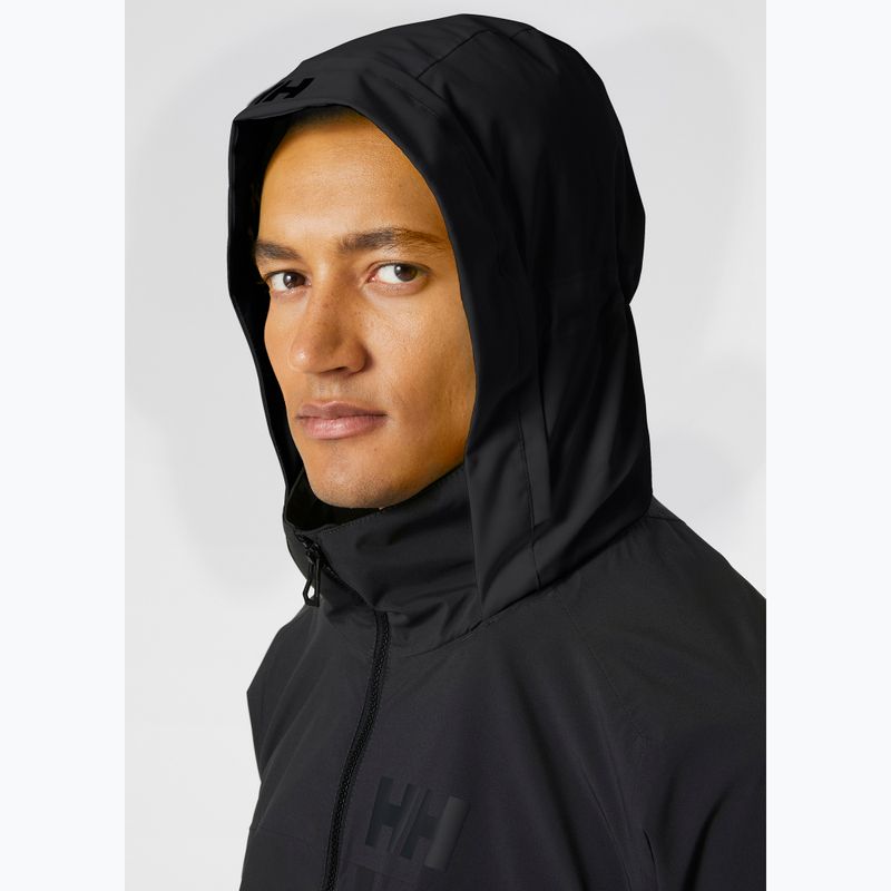 Чоловіча вітрильна куртка Helly Hansen HP Racing з капюшоном з чорного дерева 3