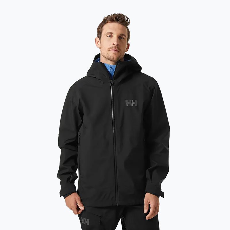 Куртка хардшел чоловіча Helly Hansen Verglas 3L чорна 63144_990