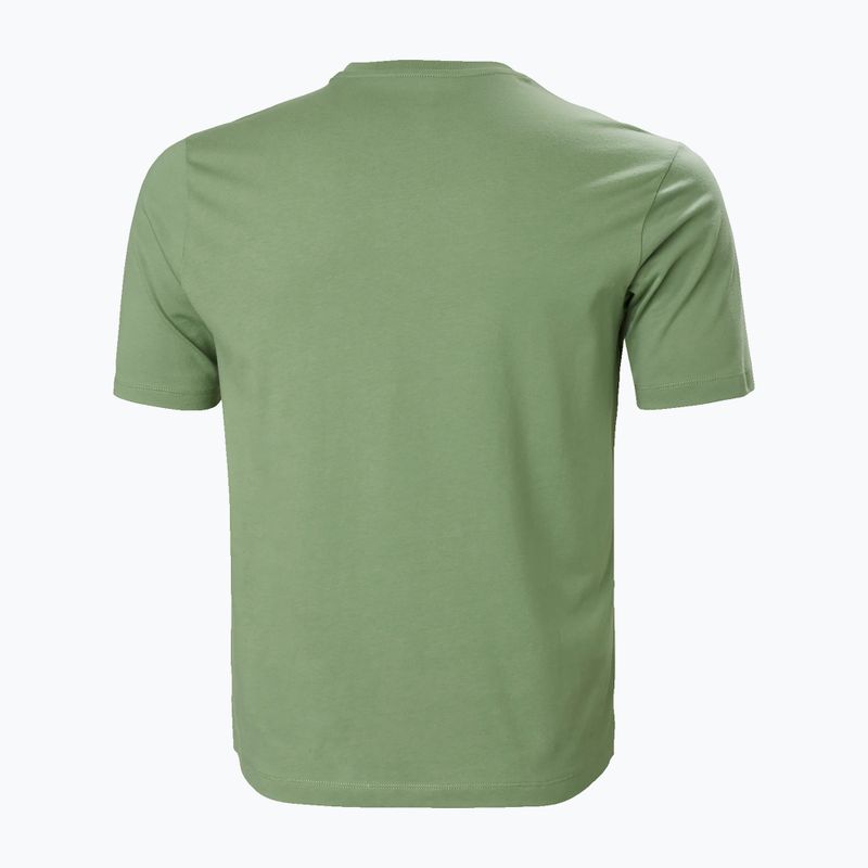 Футболка трекінгова чоловіча Helly Hansen F2F Organic Cotton 2.0 зелена 63340_406 2