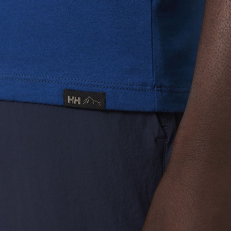 Футболка трекінгова чоловіча Helly Hansen F2F Organic Cotton 2.0 блакитна 63340_606 4