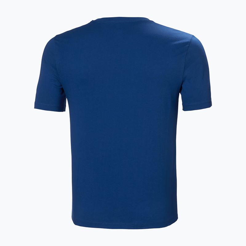 Футболка трекінгова чоловіча Helly Hansen F2F Organic Cotton 2.0 блакитна 63340_606 6