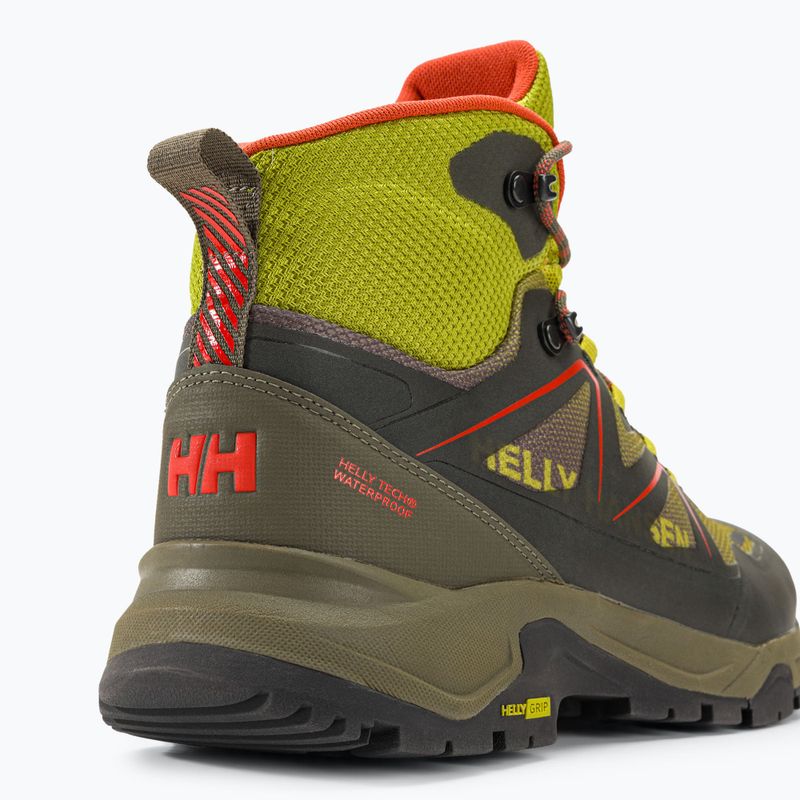 Чоловічі трекінгові черевики Helly Hansen Cascade Mid HT неоновий мох/утилітарний зелений 11