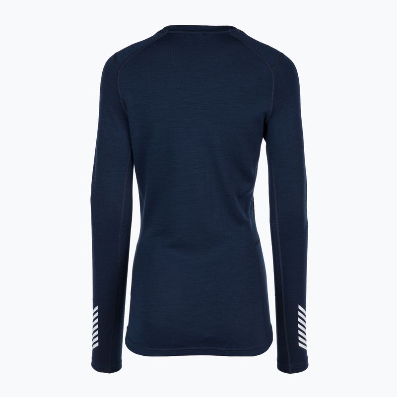 Жіноча термоактивна кофта Helly Hansen Lifa Merino Midweight Graphic Crew navy star pixel 6