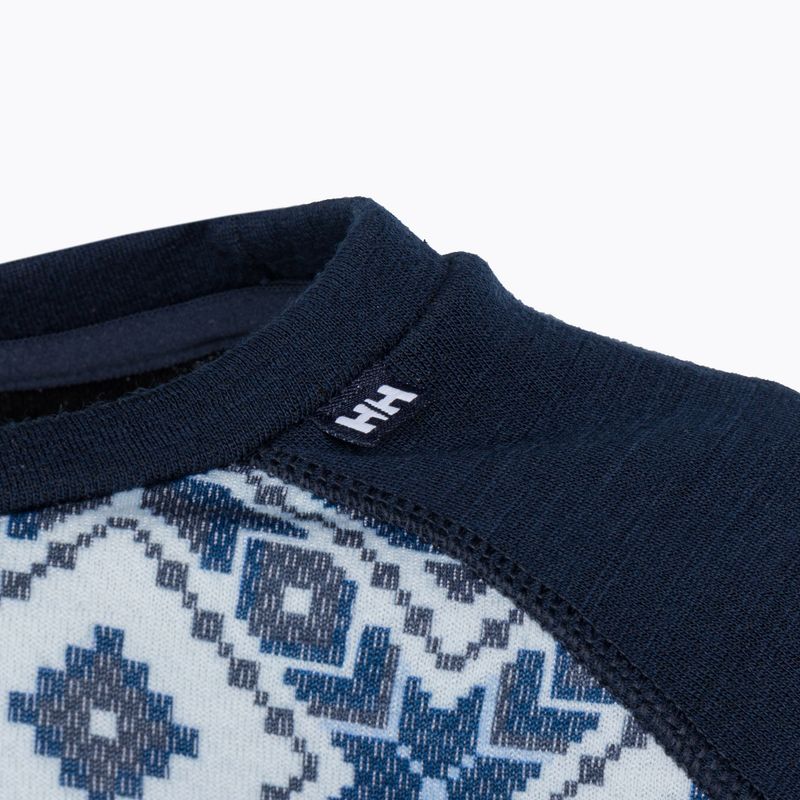 Жіноча термоактивна кофта Helly Hansen Lifa Merino Midweight Graphic Crew navy star pixel 8