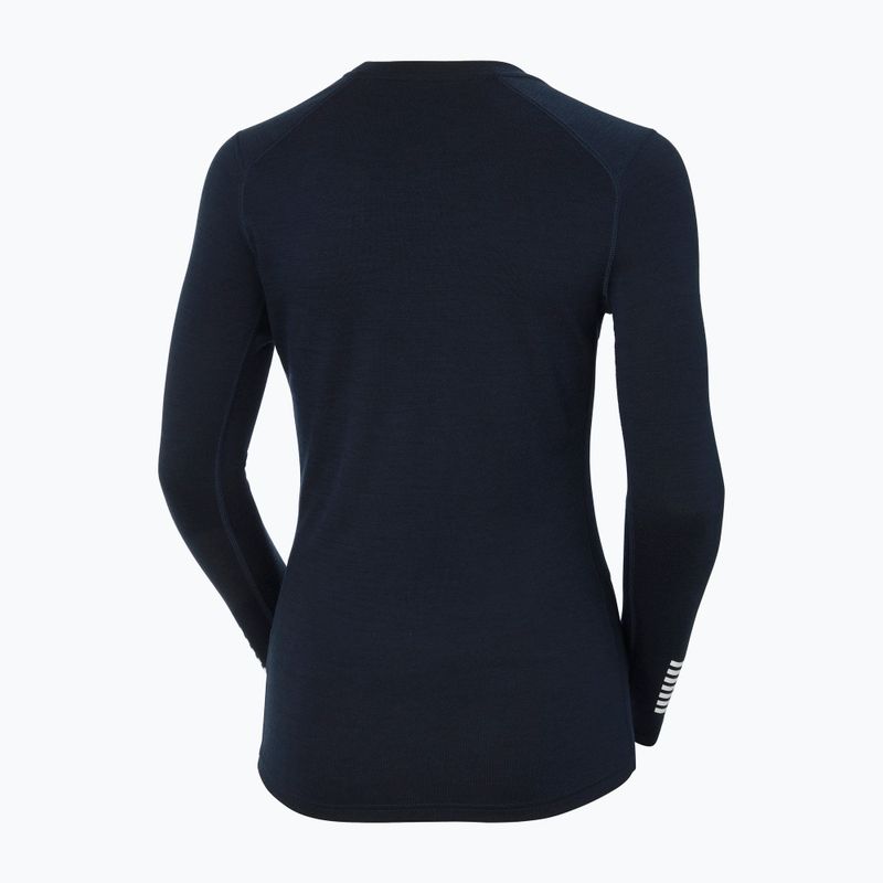 Жіноча термоактивна кофта Helly Hansen Lifa Merino Midweight Graphic Crew navy star pixel 10
