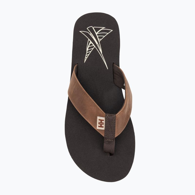 В'єтнамки чоловічі Helly Hansen Seasand 2 Leather Sandals espresso / fallen rock / c 5