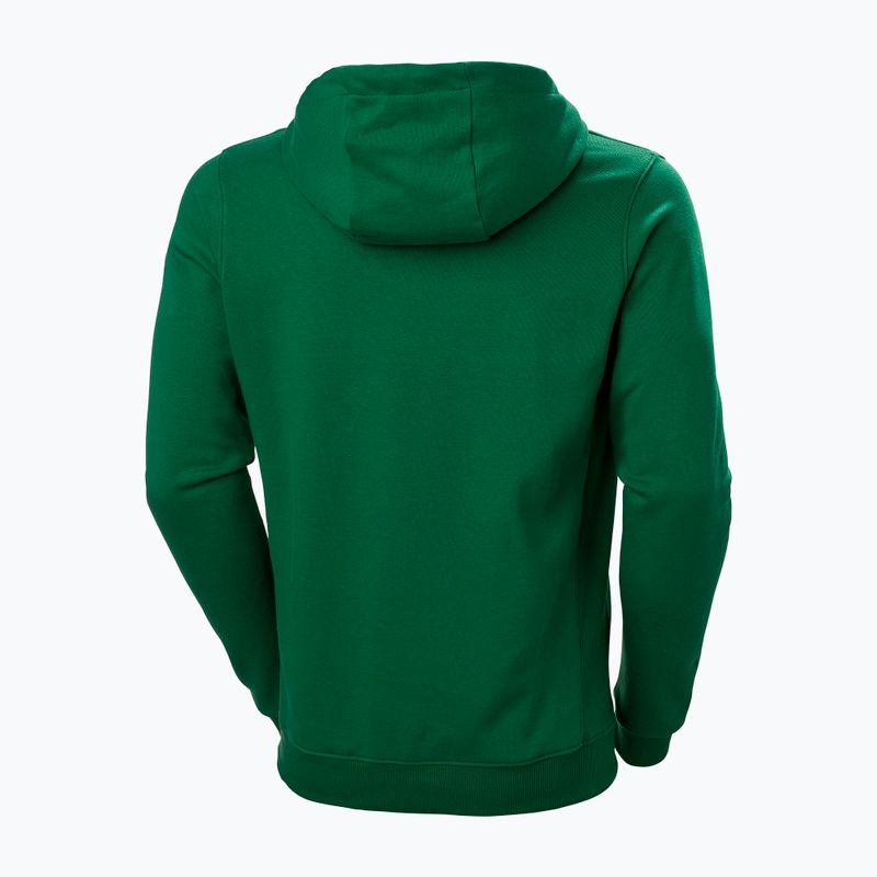 Чоловічий трекінговий світшот Helly Hansen F2F Organic Cotton Hoodie малахітовий 5