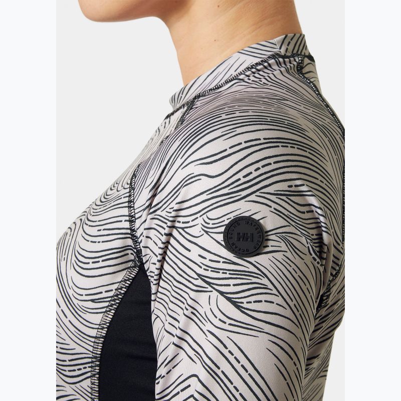 Кофта для плавання жіноча Helly Hansen Waterwear Rashguard pink cloud wave 3