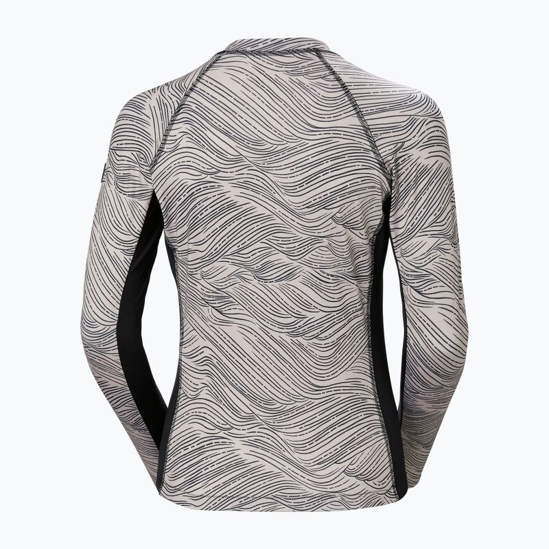 Кофта для плавання жіноча Helly Hansen Waterwear Rashguard pink cloud wave 7