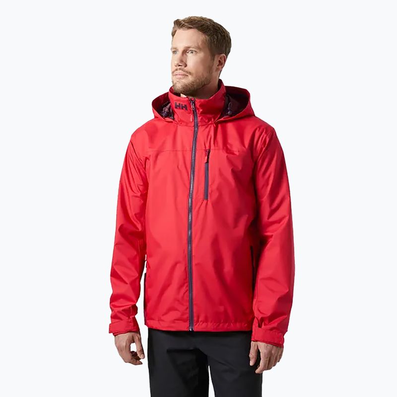 Чоловіча вітрильна куртка Helly Hansen Crew Hooded 2.0 червона