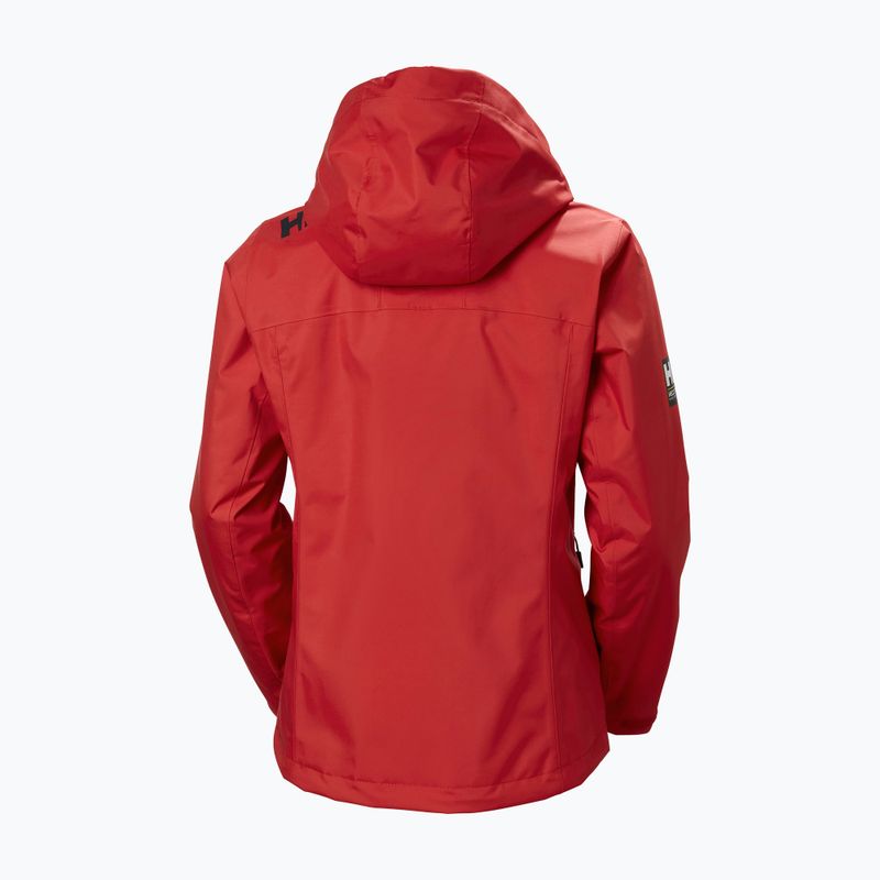 Куртка вітрильна жіноча Helly Hansen Crew Hooded Midlayer 2.0 red 2