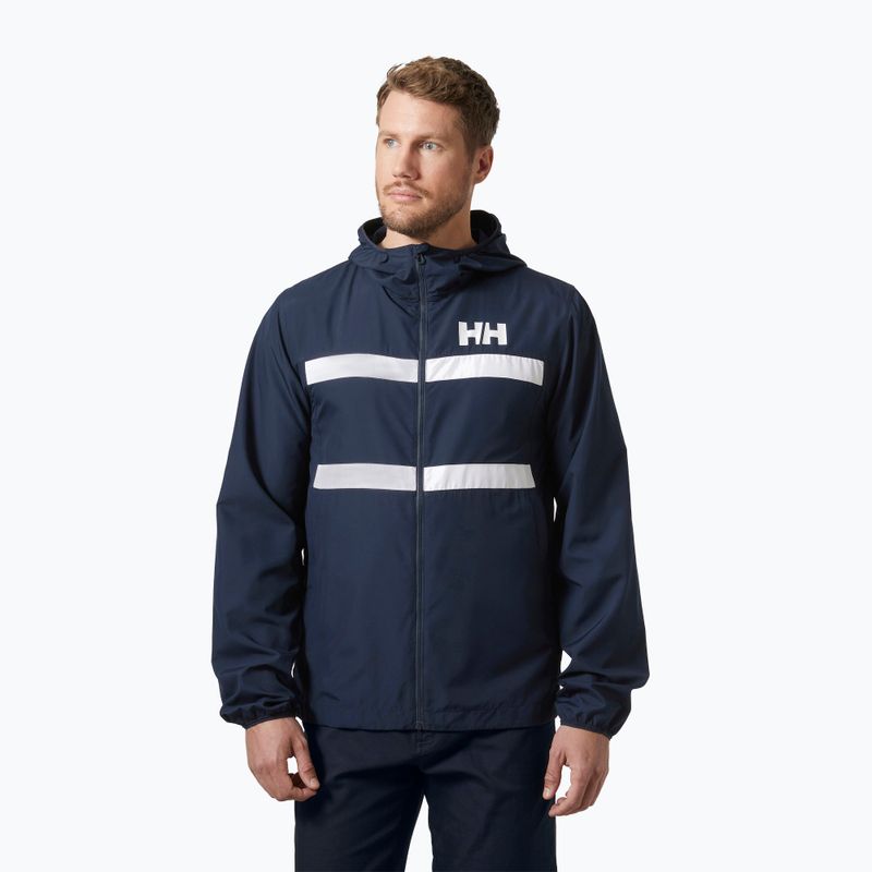 Чоловіча вітрильна куртка Helly Hansen Salt Striped Windbreaker navy