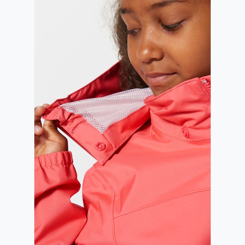 Дитяча вітрильна куртка Helly Hansen Crew Hooded JR sunset pink 4